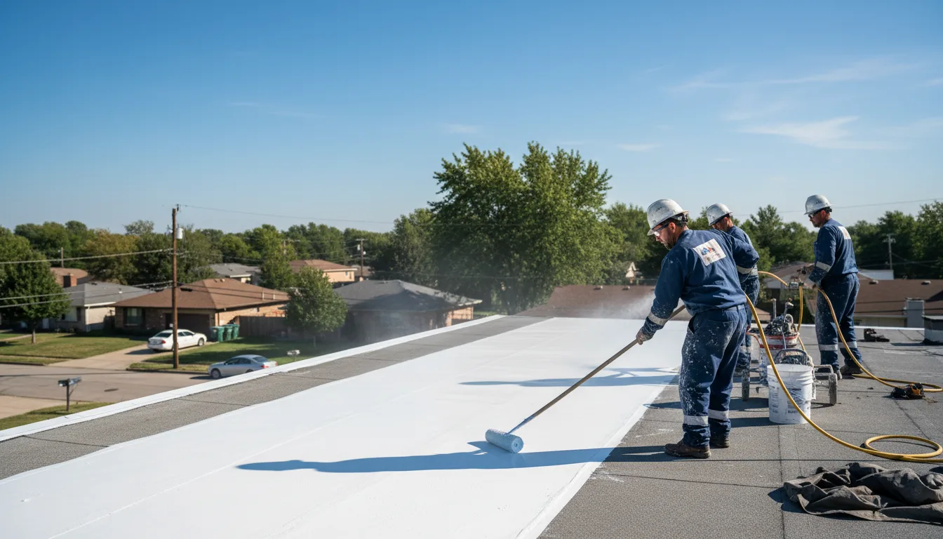 Commercial roof coating in Morristown, IN near me
